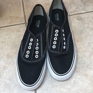 Black slip on shoes